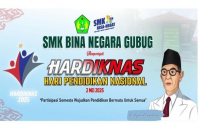 Upacara Peringatan Hari Pendidikan Nasional Tahun 2025 di SMK Bina Negara berlangsung Khidmat